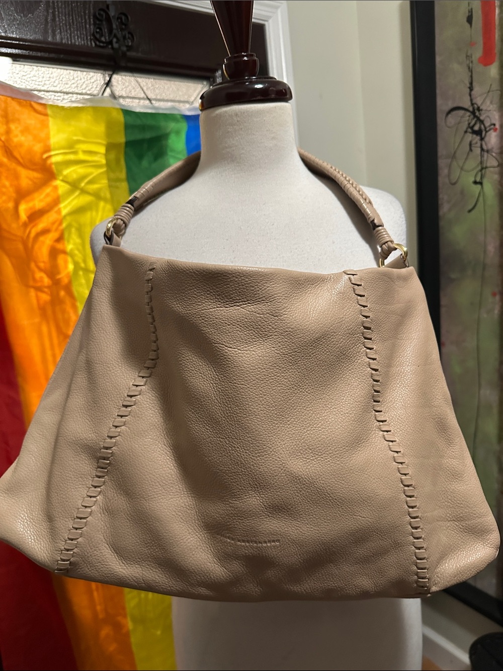 Aimee Kestenberg slouchy hobo tan leather.